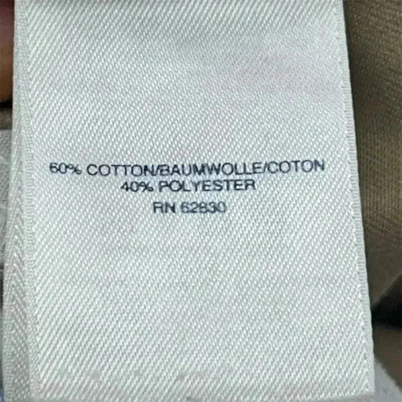 Lands' End Men's Beige Chino Pants Size 21 Straight Leg Solid - Picture 4 of 8